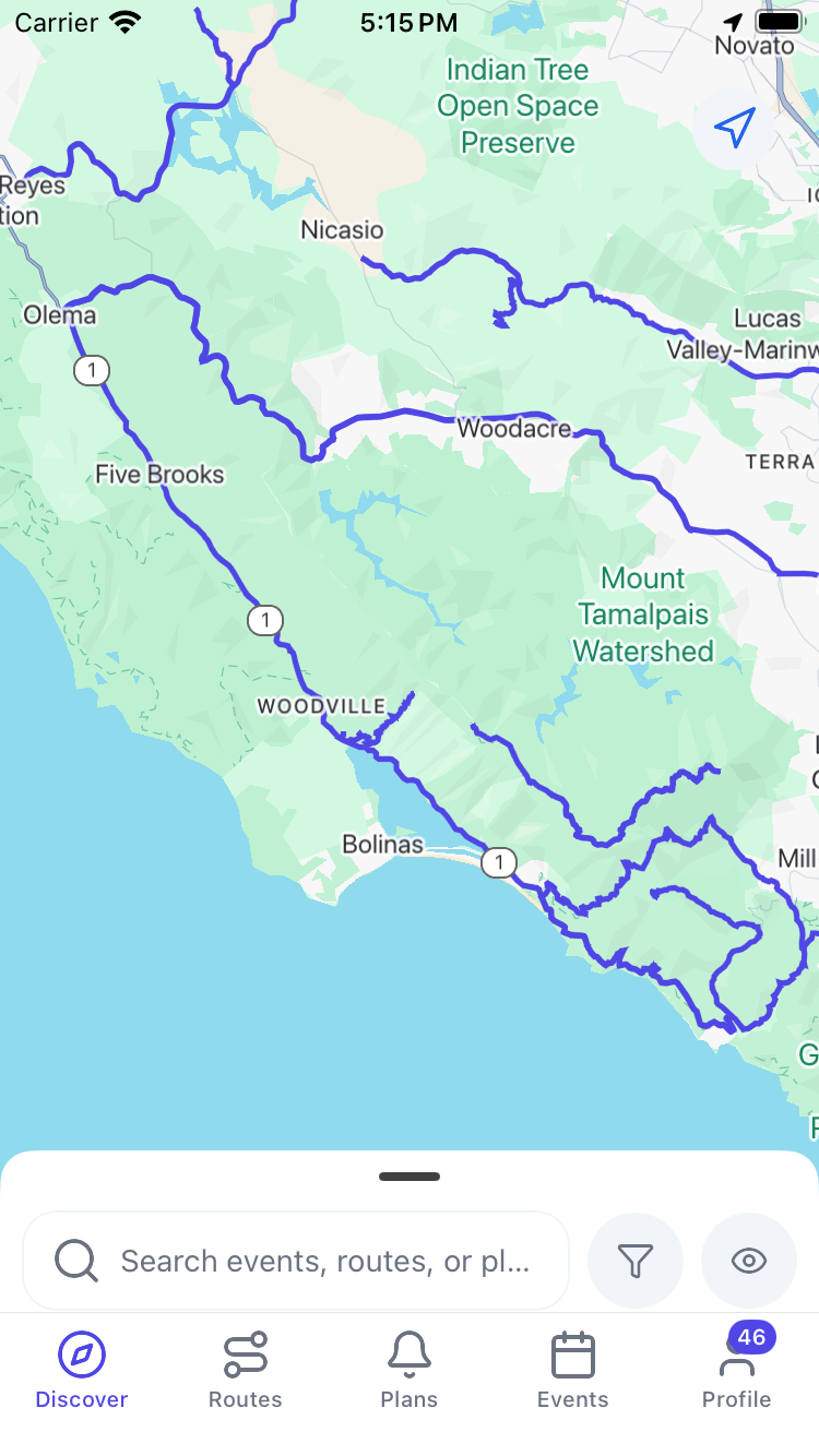 Map navigation view